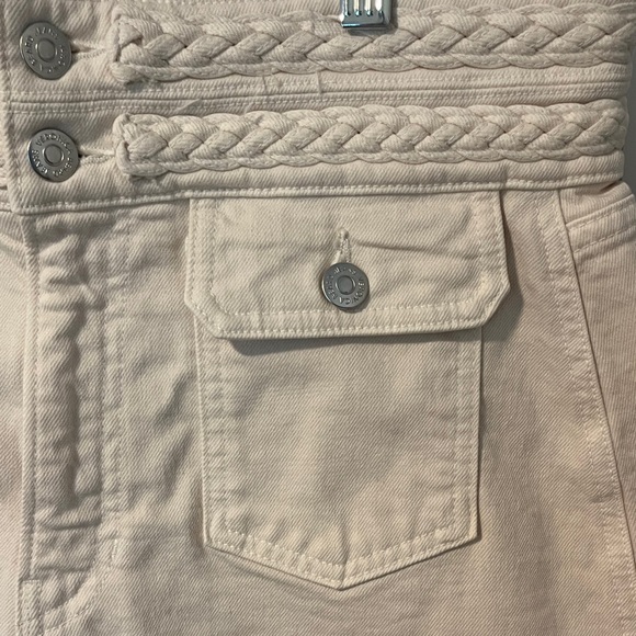 Veronica Beard Cream Jean Shorts - Picture 2 of 4